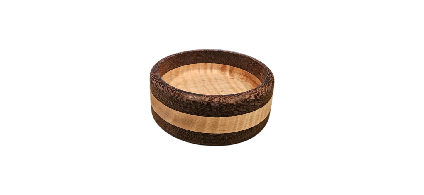 Curly Maple & Wenge Dipping Bowl