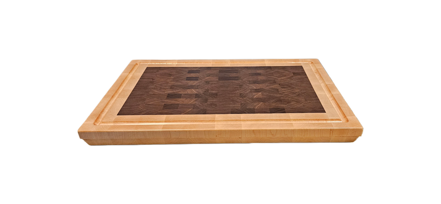 Walnut and Hard Maple Butcher Block