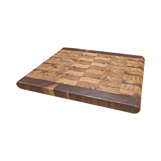Teak and Walnut Butcher Block