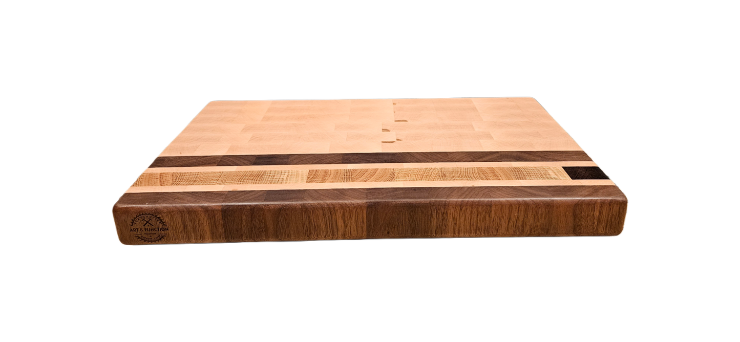 Hard Maple, Walnut, White Oak & Wenge Butcher Block