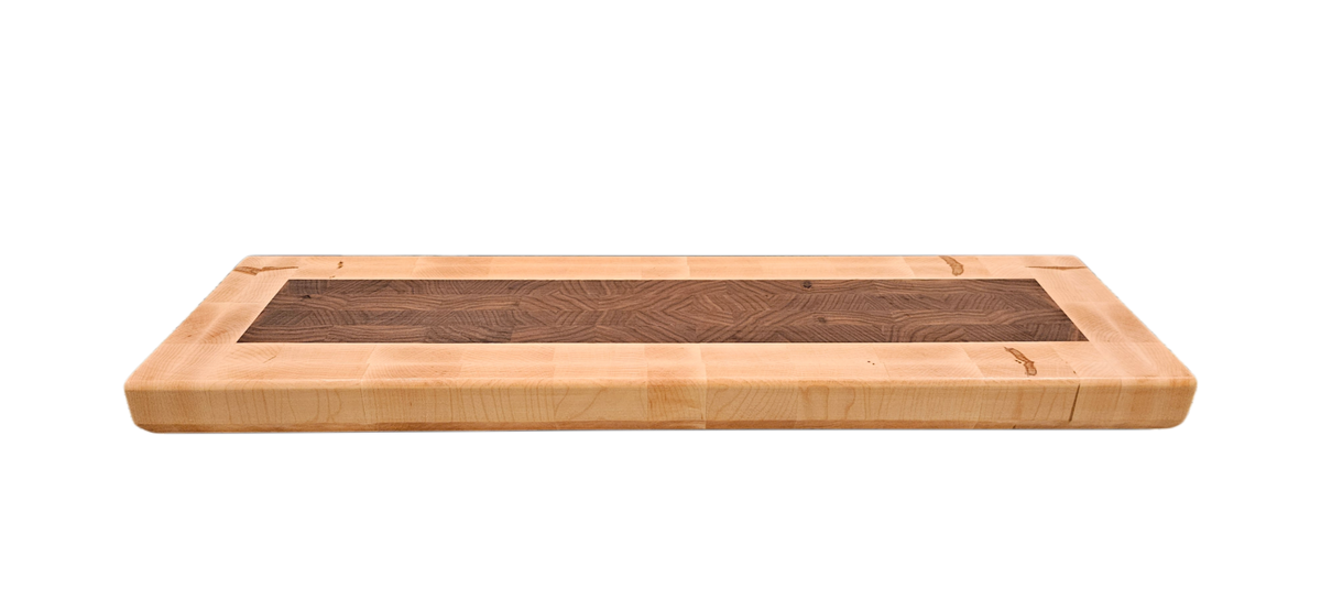Walnut and Hard Maple Butcher Block/ Charcuterie Board