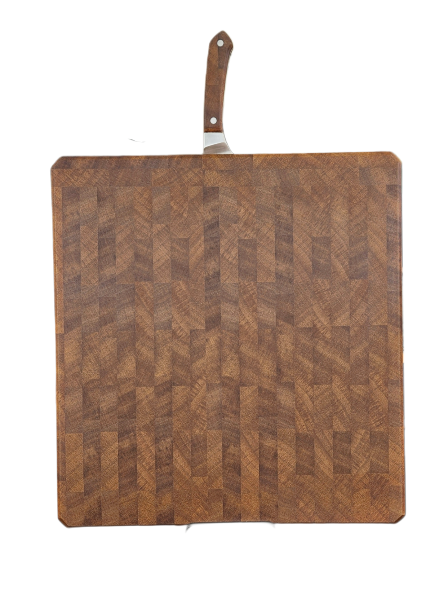14.5 x 15.5 x 1.75 African Teak Brisket Buddy with  Wallmount