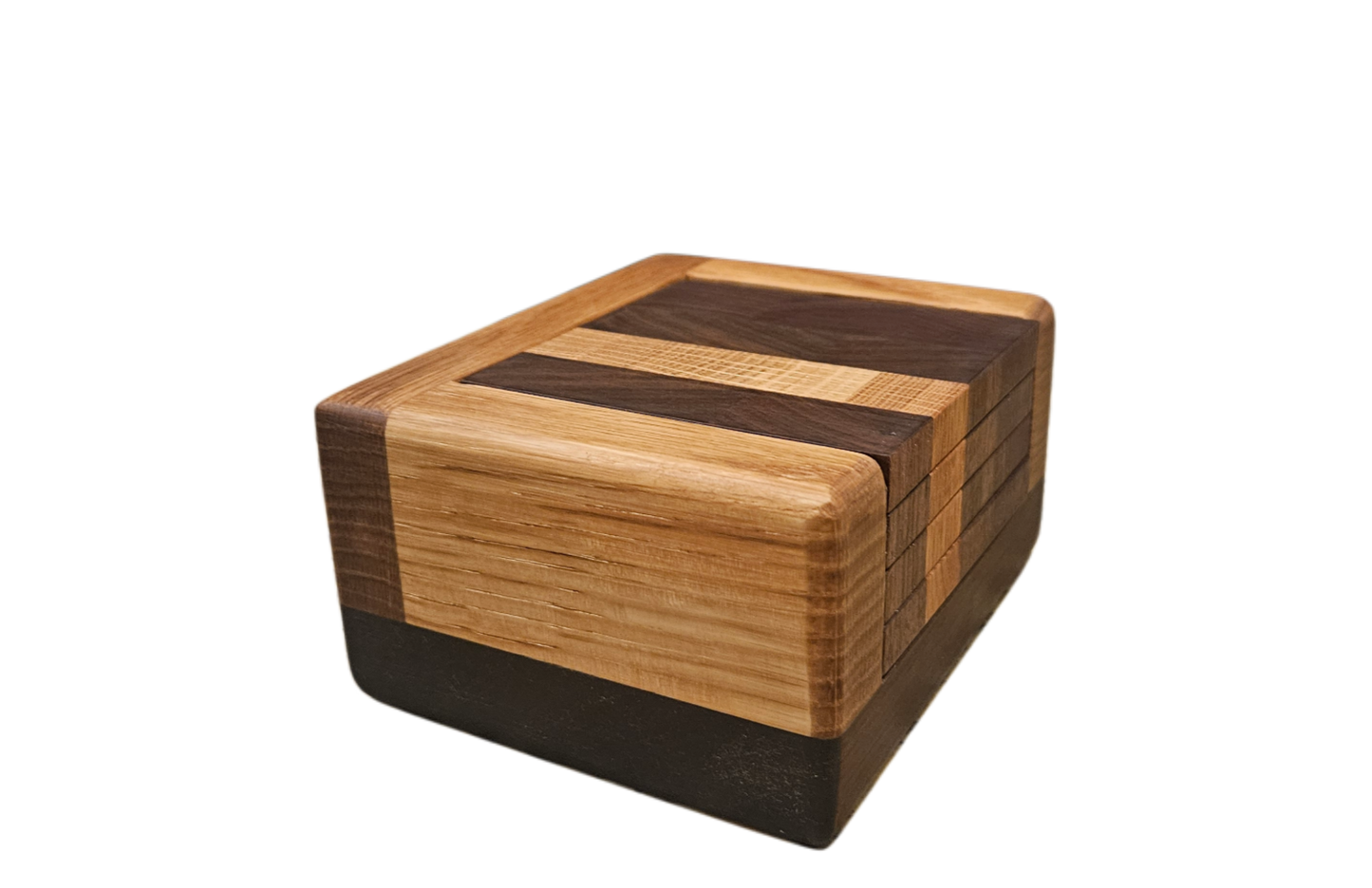 Walnut and White Oak coaster set (4)