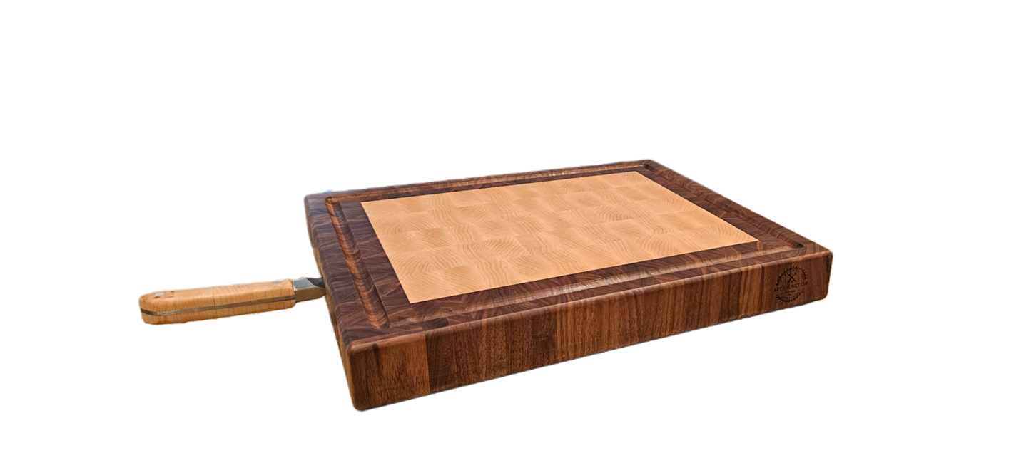 Large Hard Maple and Walnut Brisket Buddy