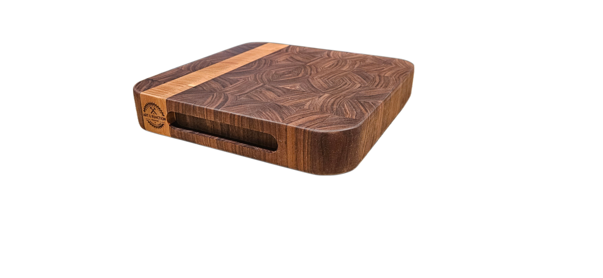 Walnut and White Oak 10x10x1.5 Butcher Block