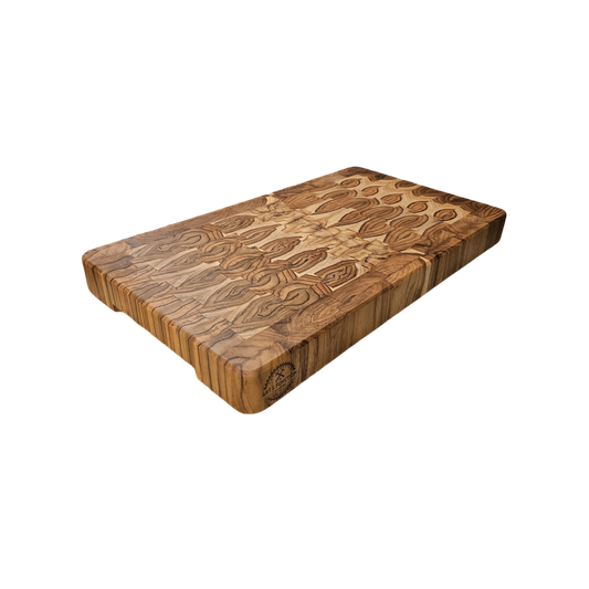 Large End Grain Teak Butcher Block