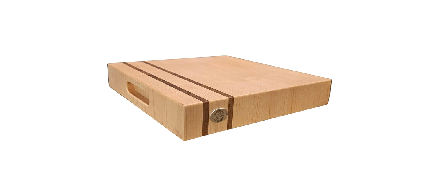 Hard Maple and Iroko Butcher Block
