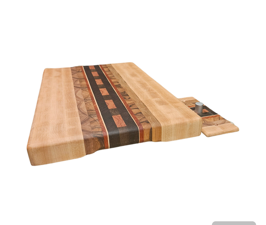 Hard Maple and Exotic Wood Butcher Block