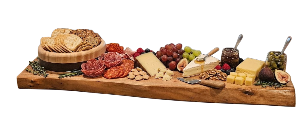 Live Edge Avacado charcuterie board